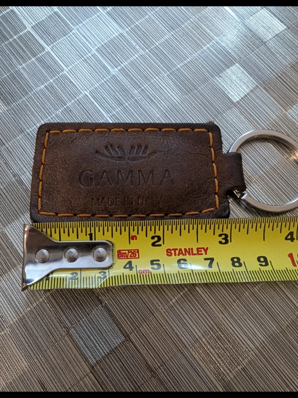 Gamma Arredamenti Leather Key Fob Italian Luxury